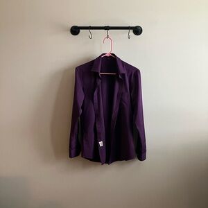Purple Button-Up Shirt